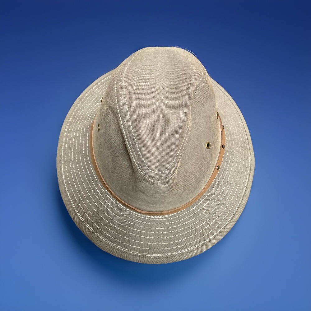Broner Green With Brown Band Safari Hat Size M Preowned Outdoors Fishing Hiking